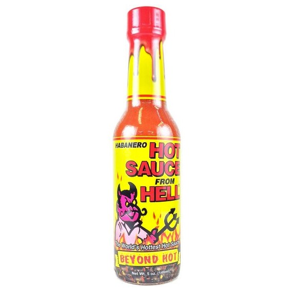 Habanero Hot Sauce From Hell Beyond Hot, 148ml