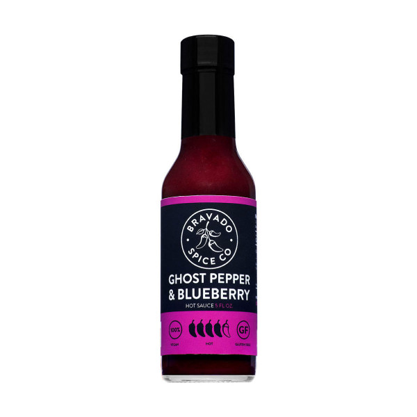 Bravado Spice Co. Ghost Pepper &amp; Blueberry Hot Sauce, 148ml