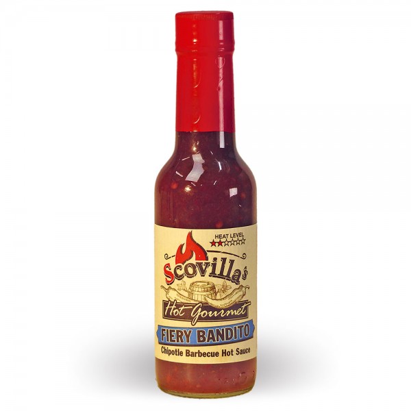 Scovillas Hot Gourmet FIERY BANDITO Chipotle Barbecue Hot Sauce, 148ml