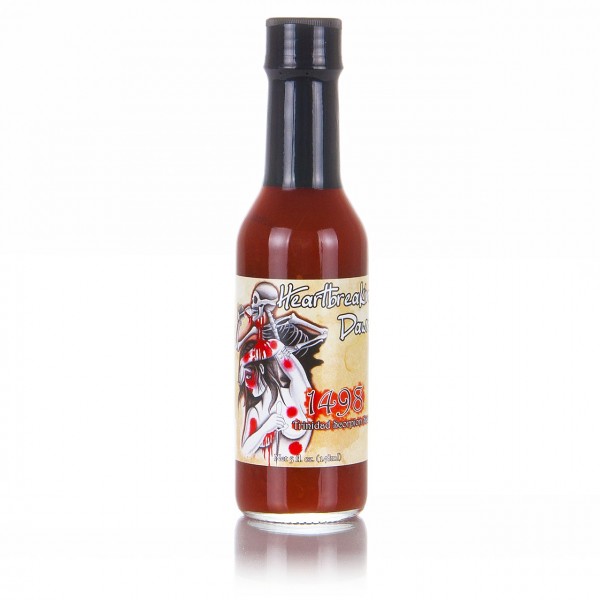 Heartbreaking Dawns 1498 Trinidad Scorpion Hot Sauce, 148ml