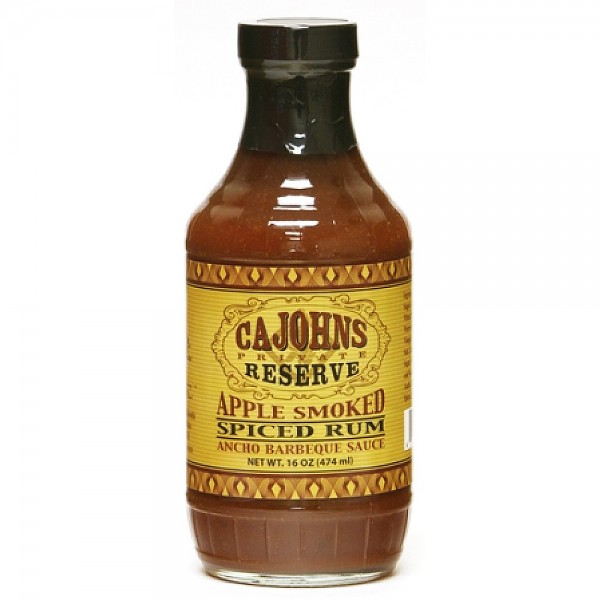CaJohns Apple Smoked Spiced Rum Ancho BBQ Sauce, 474ml
