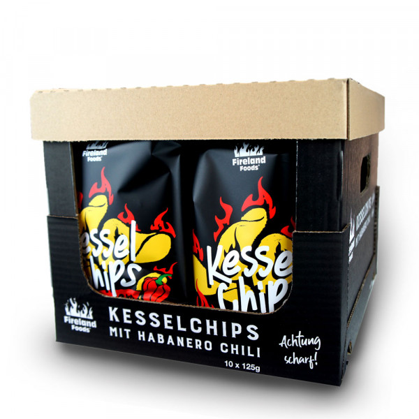 Fireland Foods Kessel Chips Habanero, 10x125g