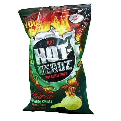 Hot Headz Habanero Inferno Chips, 142g