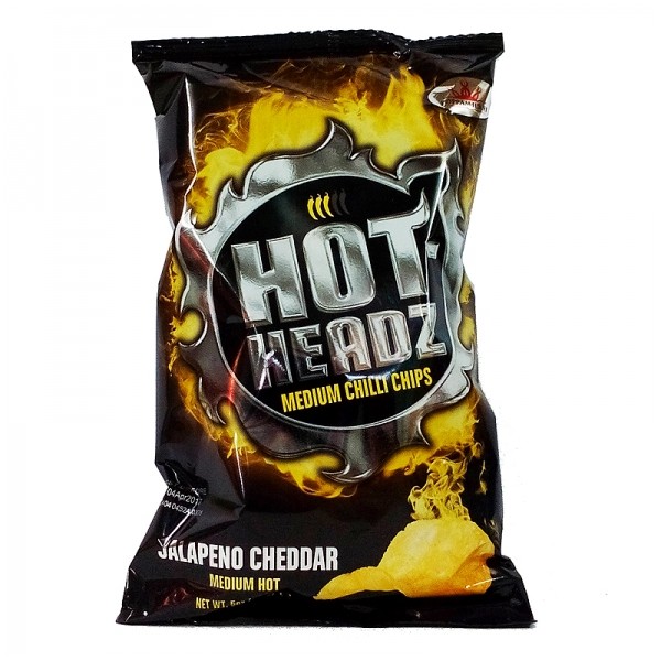 Hot Headz Jalapeno Cheddar Chips, 142g